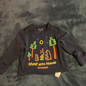 Patagonia Navy Capilene silk weight 6-12 months